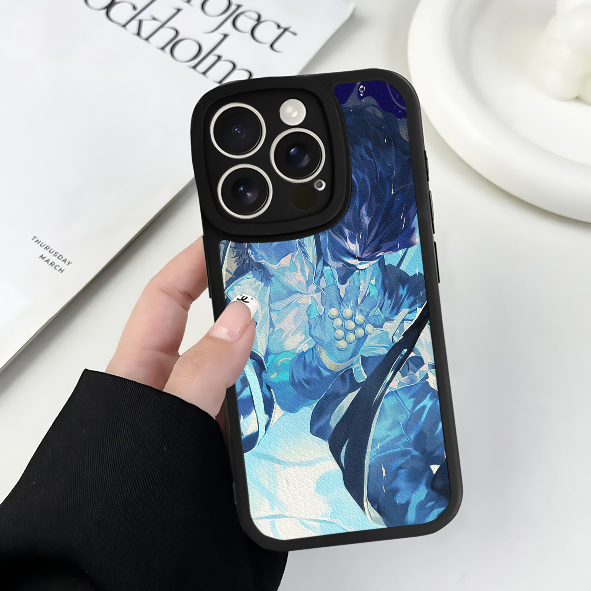 （画像用） ジョジョの奇妙な冒険 JoJo's Bizarre Adventure 【iPhone 16シリーズ対応】シリコンスマホケース（レザー調） 材質：シリコン